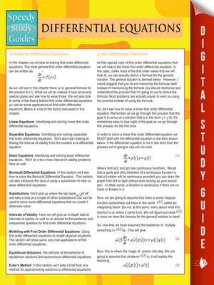 Differential Equations - ebook